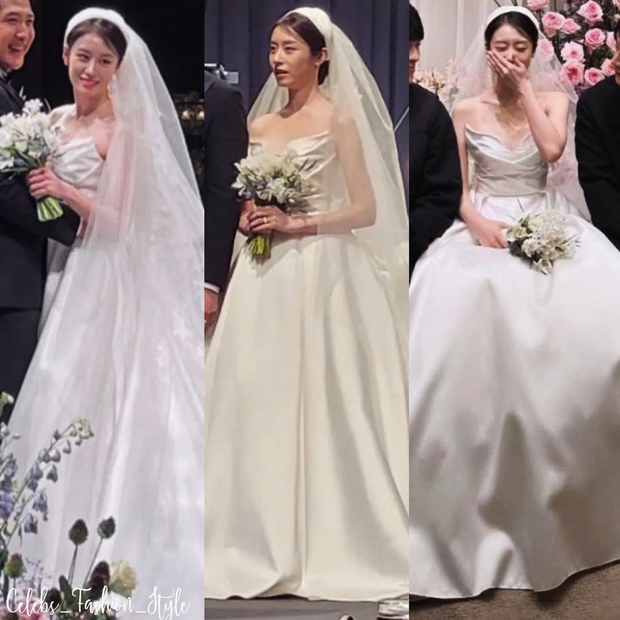 Váy cưới Jiyeon: Sắc trắng - tím sang trọng, thiết kế tối giản mà tôn body - Ảnh 2.